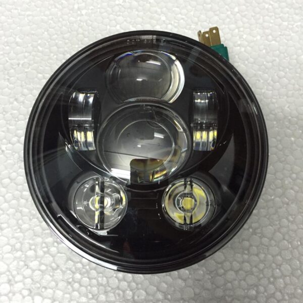 Black 5-3/4″ 6 LED Head Light Multiple H-D Models fit